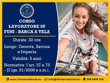 Patentino lavori in fune barca a vela