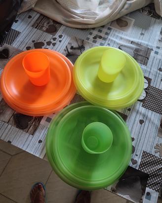 set piatti di plastica 