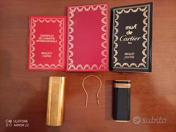 Coppia accendini Cartier vintage
