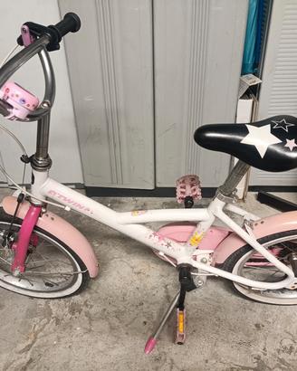 Bicicletta bimba B’Twin 16” rosa – pronta all’uso
