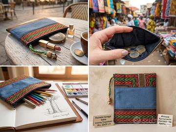 portamonete, trousse, portacolori Nuovo etnico 