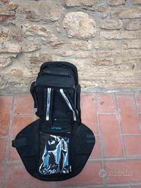 Borsa serbatoio moto Kappa K-Force con porta carti