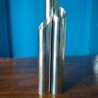 Vaso portafiori design minimalista anni 60 in acci