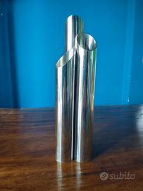 Vaso portafiori design minimalista anni 60 in acci
