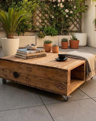 Tavolino esterno x terrazzo giardino legno pallet