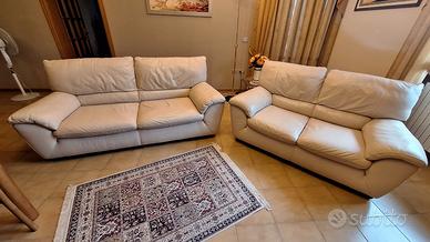 Coppia Divani in pelle Natuzzi