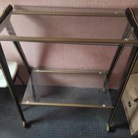 Carrello originale con ripiani in cristallo portaT