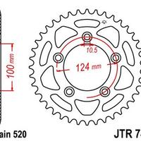 Corona Acciaio JT Sprockets JTR746 per Ducati Scra