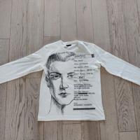 Maglietta a maniche Sisley lunghe bianca taglia L