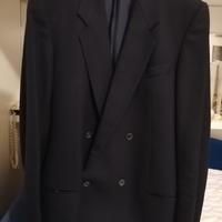 Giacca uomo doppio petto nera tg 50/52