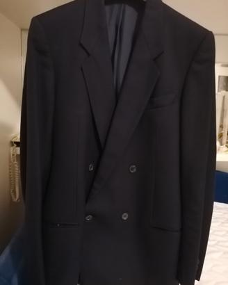 Giacca uomo doppio petto nera tg 50/52