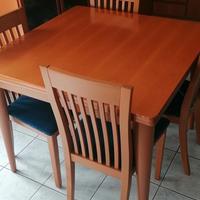 tavolo  noce chiaro aperto 2 metri