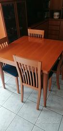 tavolo  noce chiaro aperto 2 metri