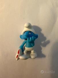 Puffo pigrone sorpresa ovetto kinder 2011 4cm