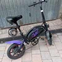 Bicicletta elettrica e con pedalata assistita.