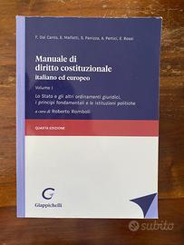 Manuale di diritto costituzionale ita. ed europeo