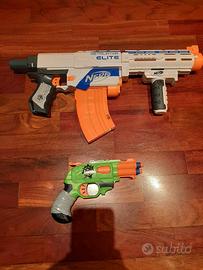 1 NERF RETALIATOR ELITE + 1 PISTOLA ZOMBIE 