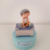 Confezione Flamigni con ovetti e statuina libro