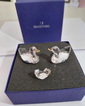 set swarovski famiglia di anatre in cristallo