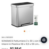 Pattumiera per  la raccolta differenziata nuova