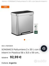 Pattumiera per  la raccolta differenziata nuova