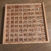 Plancia tabelline in legno