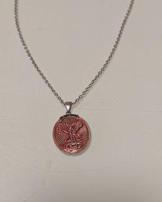 Collana Uomo Arcangelo Be strong in the lord for..