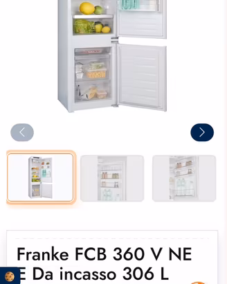 Frigorifero  FRANKE 306 L.  90€  REGALATO !