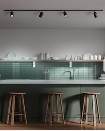 Lampadario completo Warna nero LED 44 W

