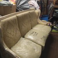 Divano classico 3 posti in stile barocco/damascato