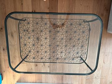 Tavolo in ferro e vetro