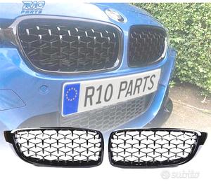 GRIGLIE BMW F32 F33 F36 LOOK M4 NERO DIAMANTE