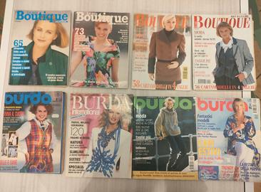 Lotto 8 Riviste Burda Moda,La Mia Boutique  Vintag