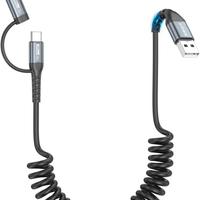 Cavo USB C Light-ning Spirale