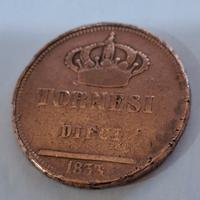 MONETA RARA VINTAGE "TORNESI DIECI"