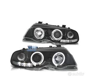 FARI BMW E46 2 PORTE 99-03 ANGEL EYES LED SFONDO N
