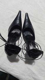 scarpe a punta nere Broccoli