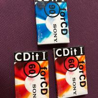 3 Audio cassette Sony CDit I vergini