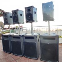 impianto audio professionale