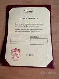 Certificato Cartier