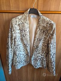 Giacca donna pitonata