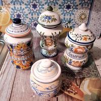 set 4 ceramiche dipinte Tognana 