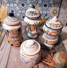 set 4 ceramiche dipinte Tognana 