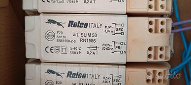 Trasformatori e faretti alogeni