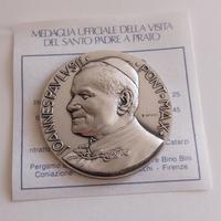 MEDAGLIA ARGENTO PAPA GIOVANNI PAOLO II 1986