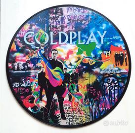 Vinile 33 giri da parete omaggio ai Coldplay - Musica e Film In