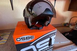 Casco jet con doppia visiera