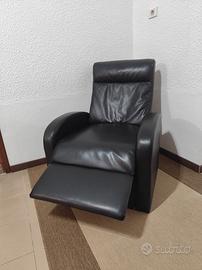 poltrona reclinabile pelle non elettrica