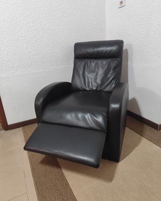 poltrona reclinabile pelle non elettrica