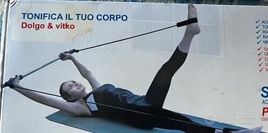 Barra per pilates con esercizi